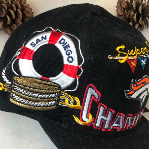 Vintage Deadstock NWT NFL Denver Broncos Super Bowl XXXII Champions Logo Athletic Snapback Hat