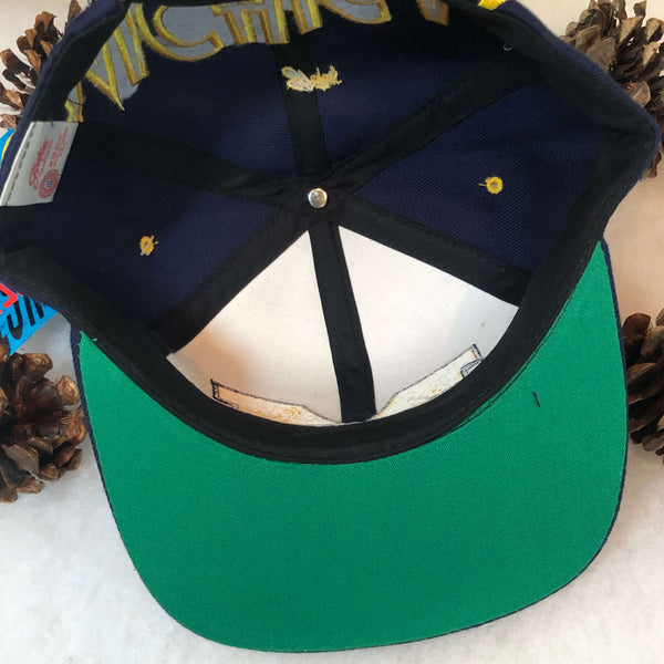 Vintage Deadstock NWT NCAA Michigan Wolverines Monster Signatures Snapback Hat