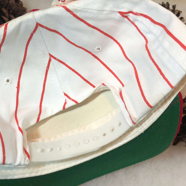Vintage Deadstock NWT MLB Cincinnati Reds Signatures Pinstripe Twill Snapback Hat