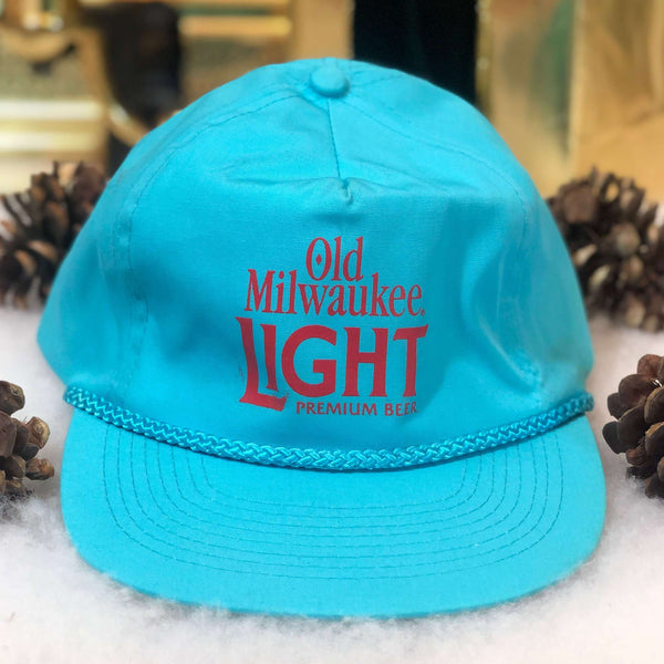 Vintage Deadstock NWOT Old Milwaukee Light Beer Nylon Strapback Hat