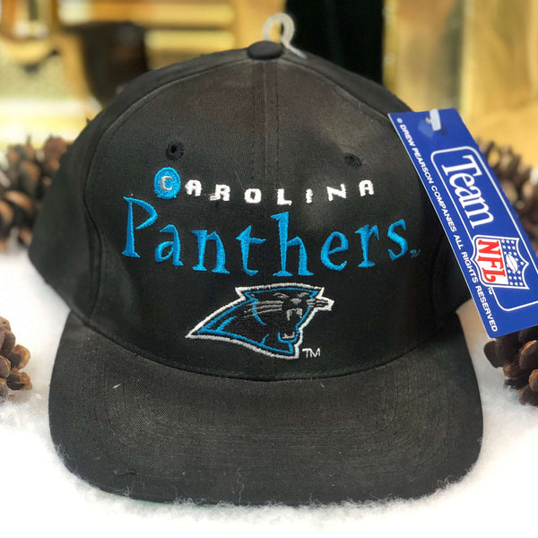 Vintage Deadstock NWT NFL Carolina Panthers Drew Pearson Twill Snapback Hat