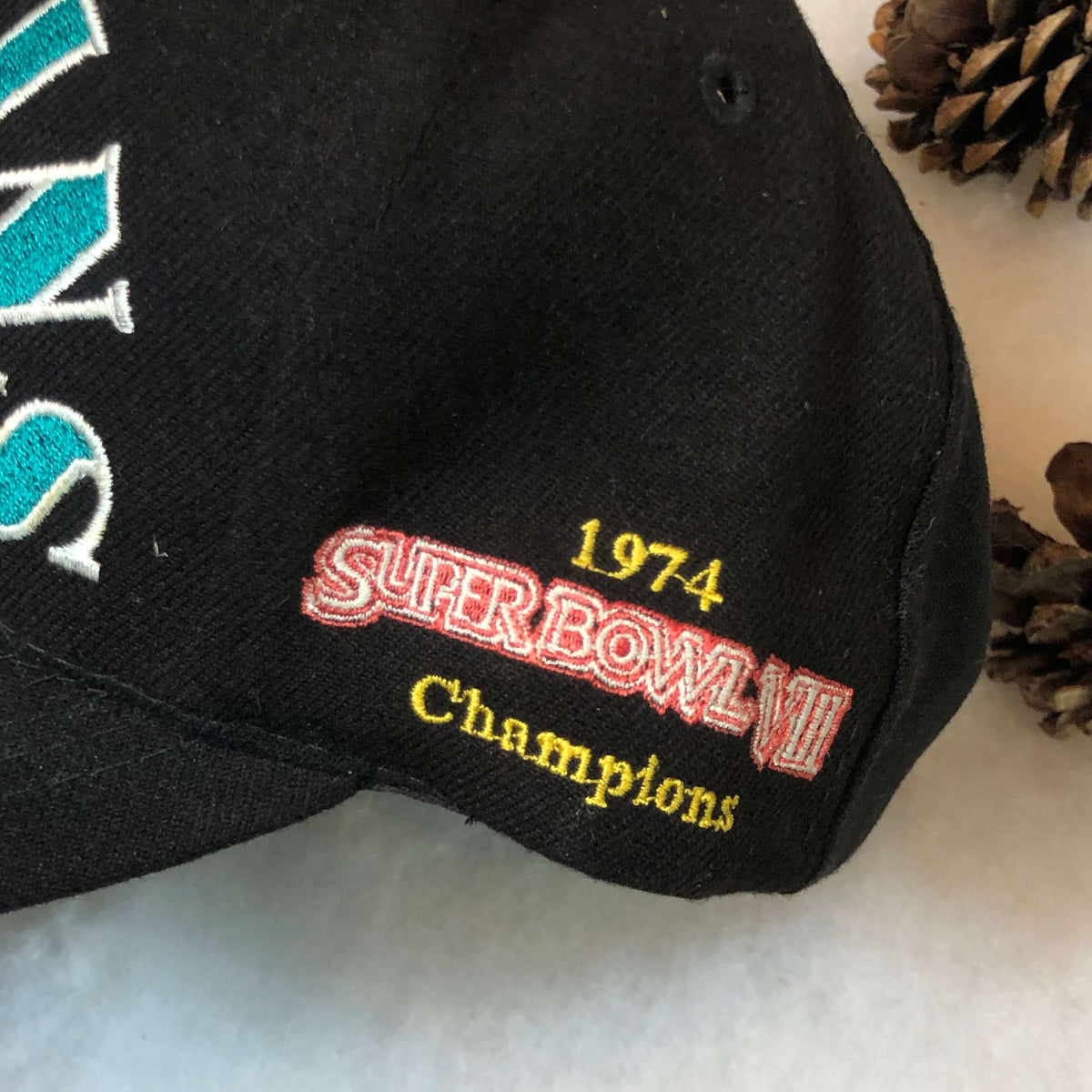 Vintage NFL Miami Dolphins Super Bowl Champions 73' and 74' Annco Snapback  Hat