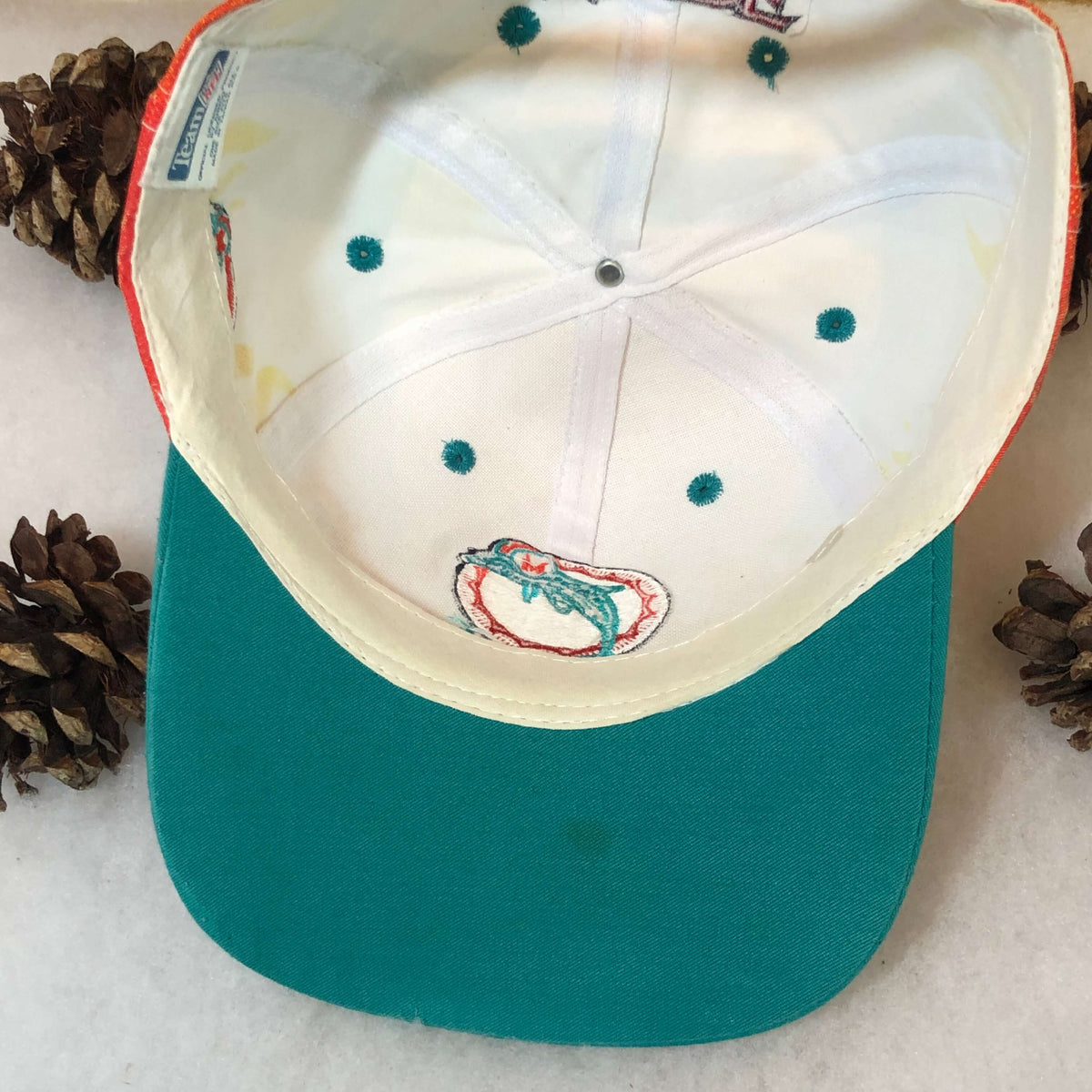 Vintage 90s Miami Dolphins Twins Enterprise Plain Logo SnapBack Hat Cap NFL