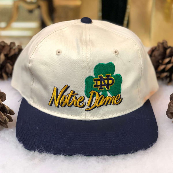 Vintage Deadstock NWOT NCAA Notre Dame Fighting Irish The Game Snapback Hat