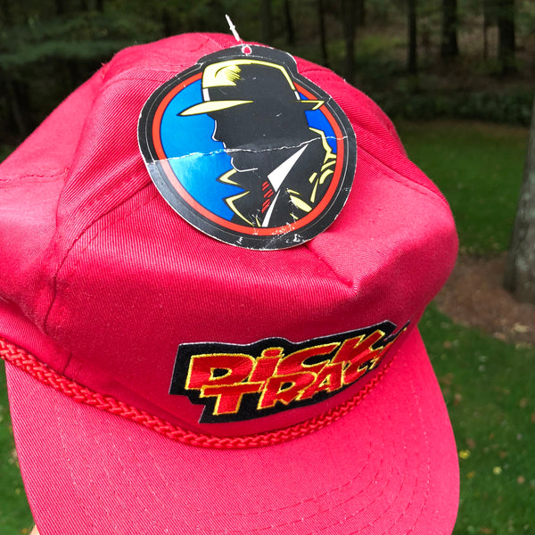 Vintage Deadstock NWT Disney Dick Tracy Strapback Hat