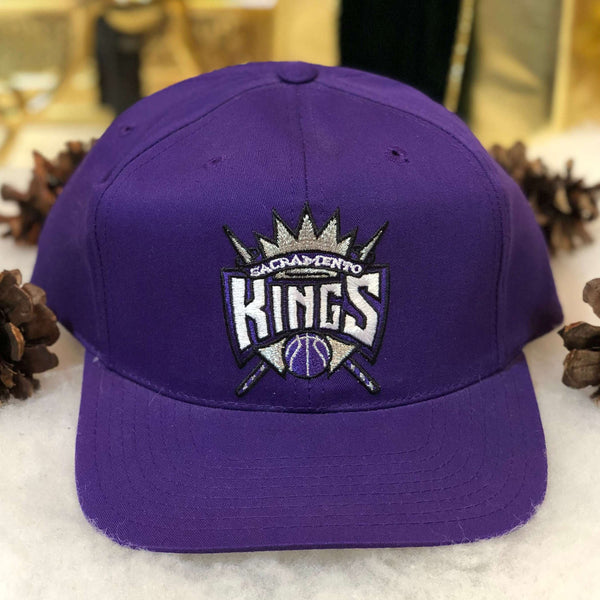 Vintage Deadstock NWOT NBA Sacramento Kings Headmaster Twill Snapback Hat