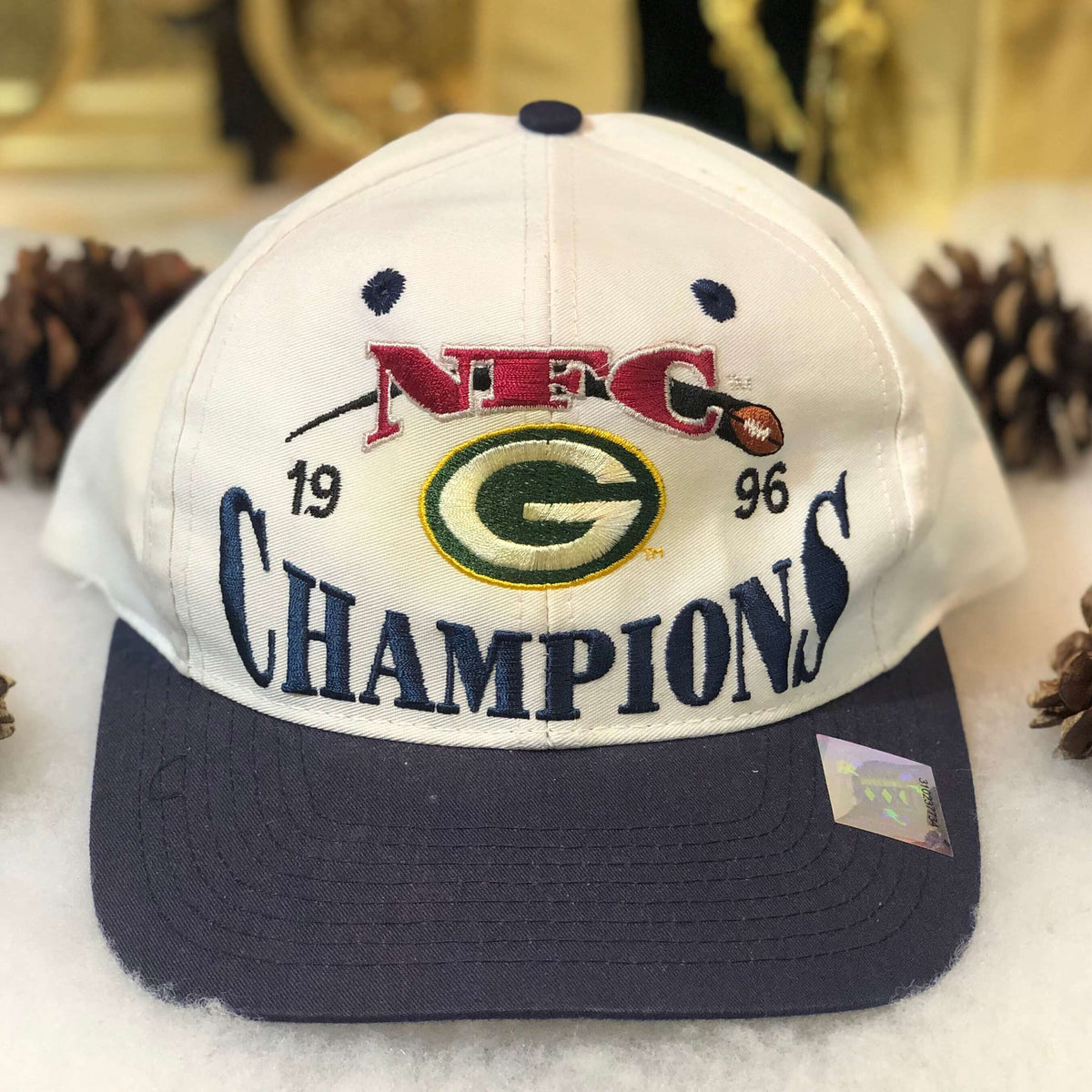 Vintage Green Bay Packers NFC Champions Strapback Hat 1997 