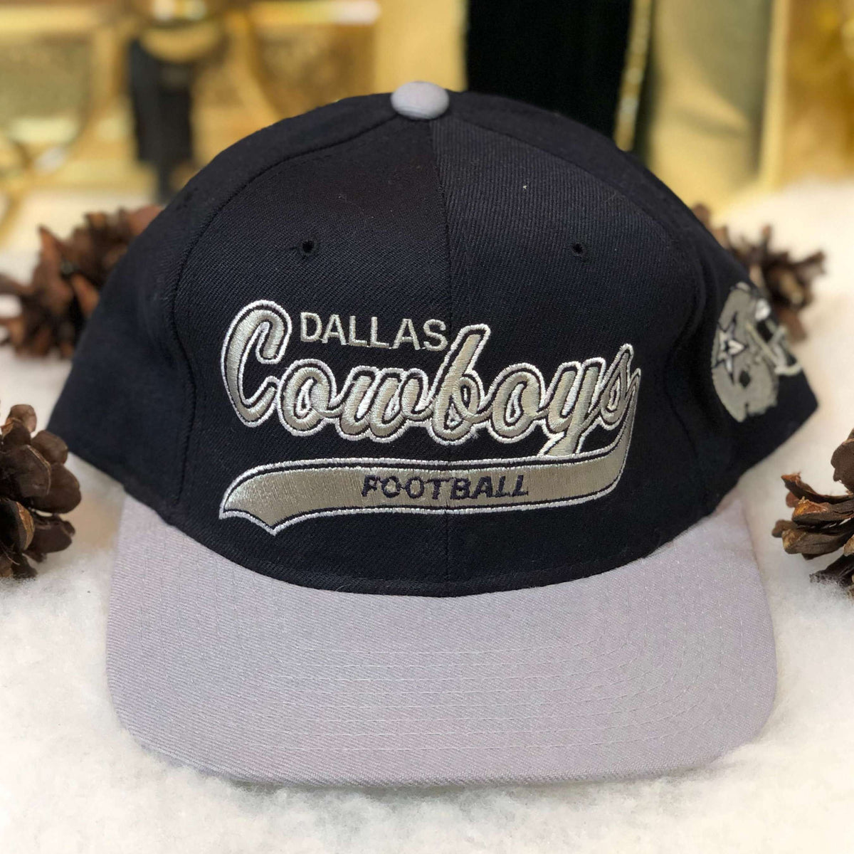 Team NFL AJD Vtg Dallas Cowboys Cursive Logo Hat