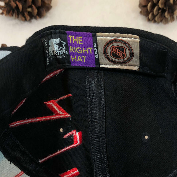 Vintage Deadstock NWOT NHL New Jersey Devils Starter Collision Snapback Hat
