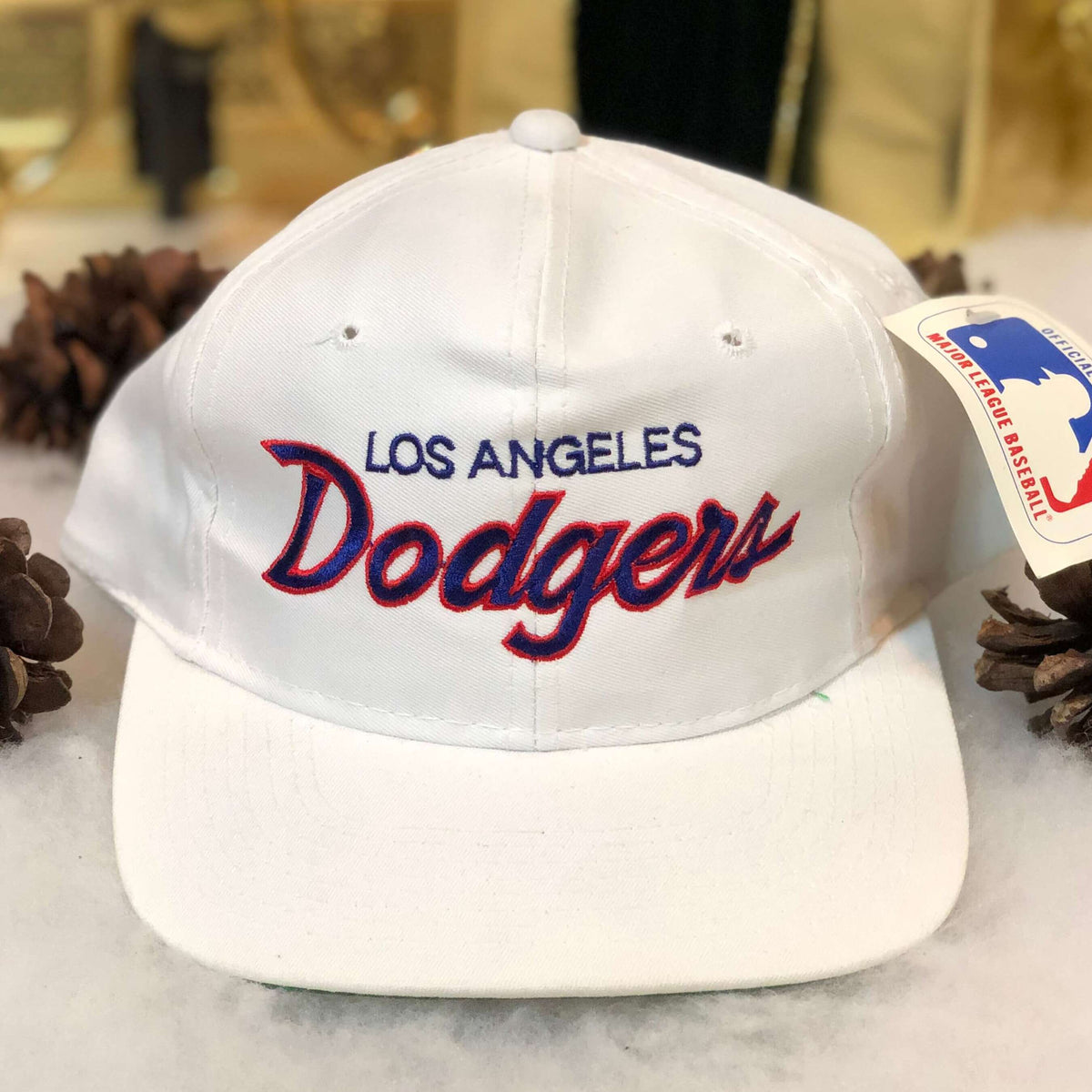 DEADSTOCK NWT - Vintage 90's LA Dodgers Los Angeles MLB Snapback Hat  Trucker Cap