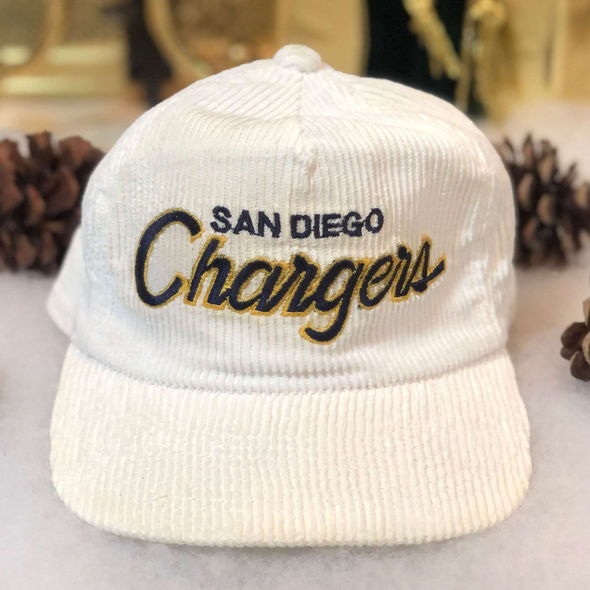 Vintage NFL San Diego Chargers Sports Specialties Corduroy Script