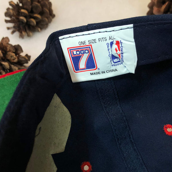 Vintage Deadstock NWT NBA Houston Rockets Logo 7 Twill Snapback Hat