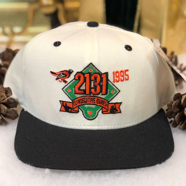 Vintage Deadstock NWT 1995 MLB Cal Ripken Jr. 2131 Consecutive Games New Era Snapback Hat