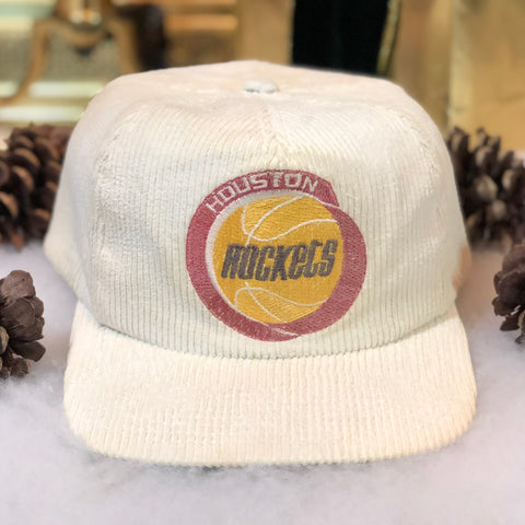 Vintage NBA Houston Rockets Twins Enterprise Corduroy Snapback Hat