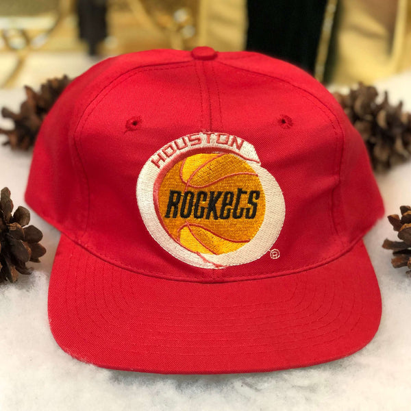 Vintage Deadstock NWT NBA Houston Rockets Twins Enterprise Twill Snapback Hat
