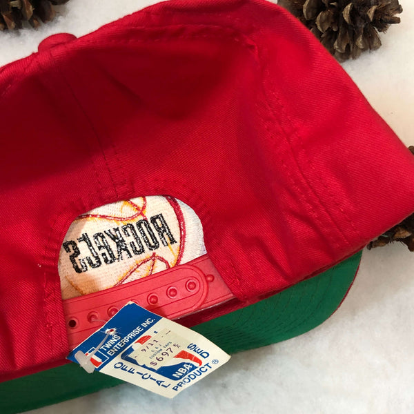 Vintage Deadstock NWT NBA Houston Rockets Twins Enterprise Twill Snapback Hat