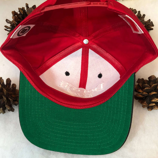 Vintage Deadstock NWOT NHL Detroit Red Wings Twins Enterprise Bar Line Twill Snapback Hat