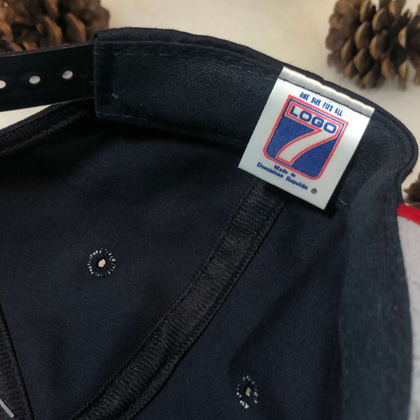 Vintage Deadstock NWT MLB Cleveland Indians Logo 7 Twill Snapback Hat