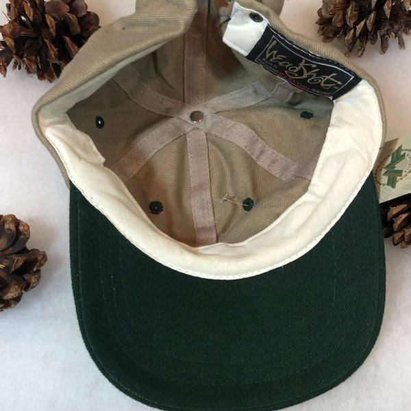 Vintage Deadstock NWT Blank Headshot Strapback Hat