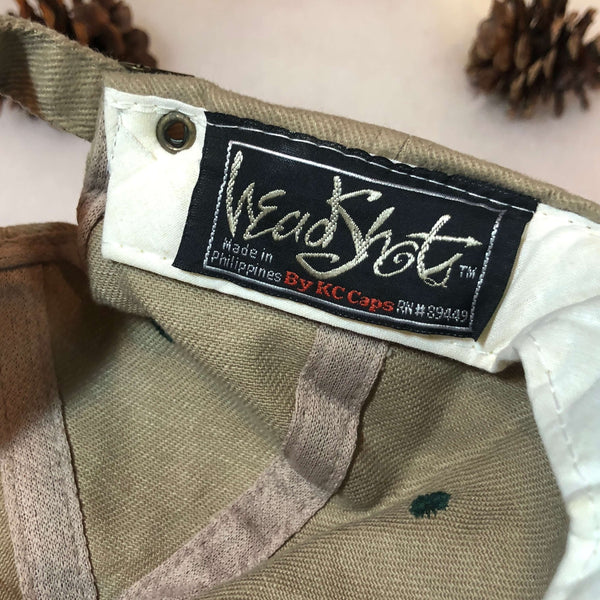 Vintage Deadstock NWT Blank Headshot Strapback Hat