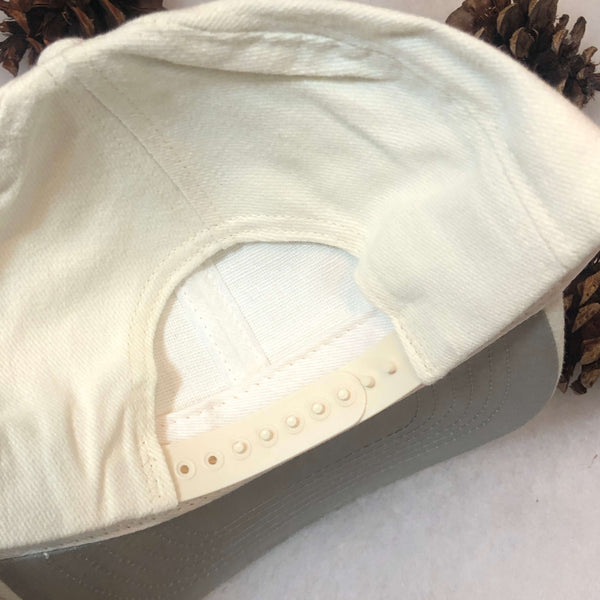 Vintage Deadstock NWOT White Blank Snapback Hat