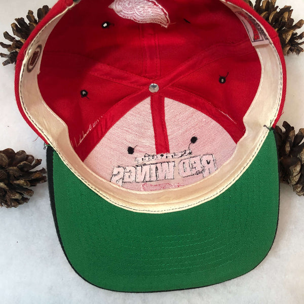 Vintage NHL Detroit Red Wings American Needle Nutmeg Mills Wool Snapback Hat