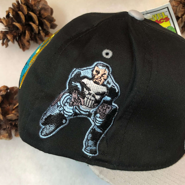 Vintage Deadstock NWT 1993 The Punisher Marvel American Needle Blockhead Twill Snapback Hat