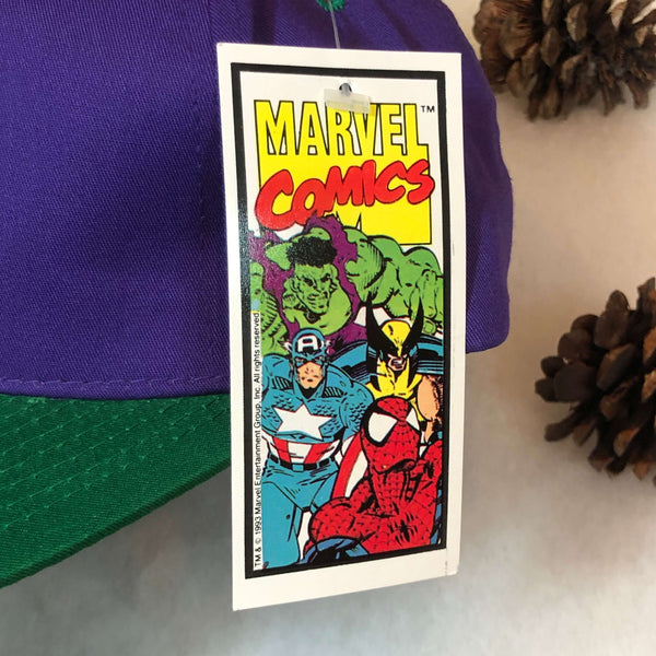 Vintage Deadstock NWT 1993 Hulk Marvel American Needle Blockhead Twill Snapback Hat