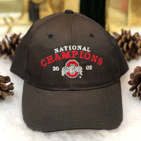 Vintage Deadstock NWT 2002 NCAA Ohio State Buckeyes National Champions Twins Enterprise Twill Snapback Hat