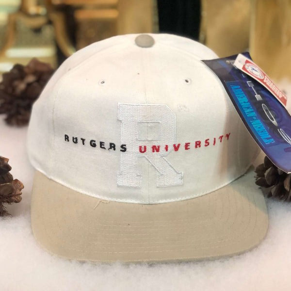 Vintage Deadstock NWT NCAA Rutgers Scarlet Knights American Needle Strapback Hat