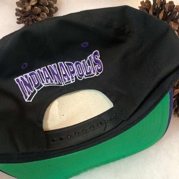 Vintage Deadstock NWT IHL Indianapolis Ice The G Cap Wave Snapback Hat