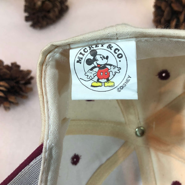 Vintage Deadstock NWT Mickey Mouse Golfing Strapback Hat