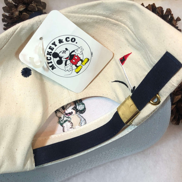 Vintage Deadstock NWT Mickey Mouse Golfing Strapback Hat