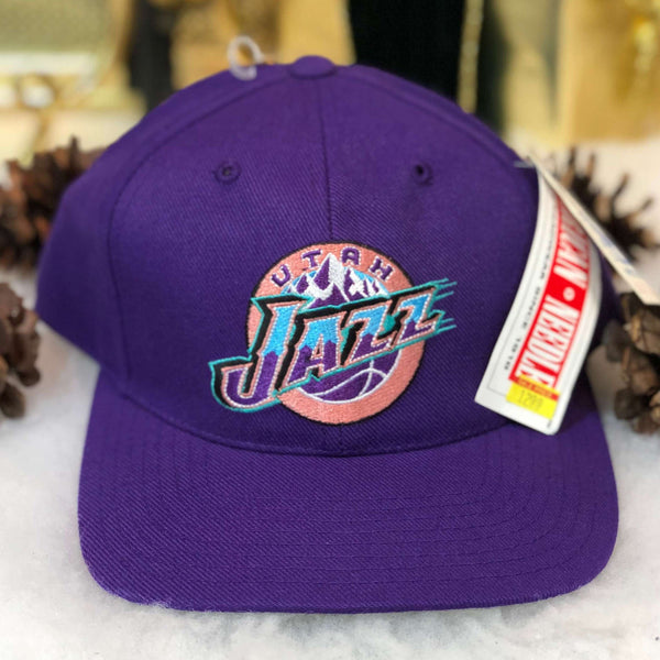 Vintage Deadstock NWT NBA Utah Jazz American Needle Wool Snapback Hat