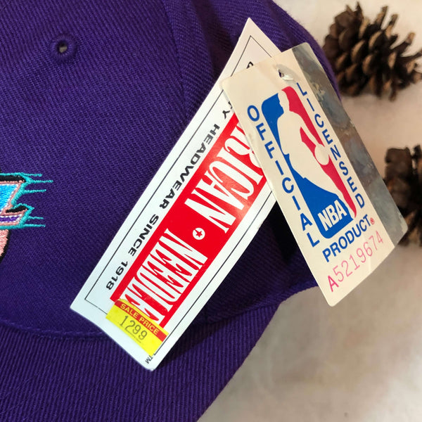 Vintage Deadstock NWT NBA Utah Jazz American Needle Wool Snapback Hat