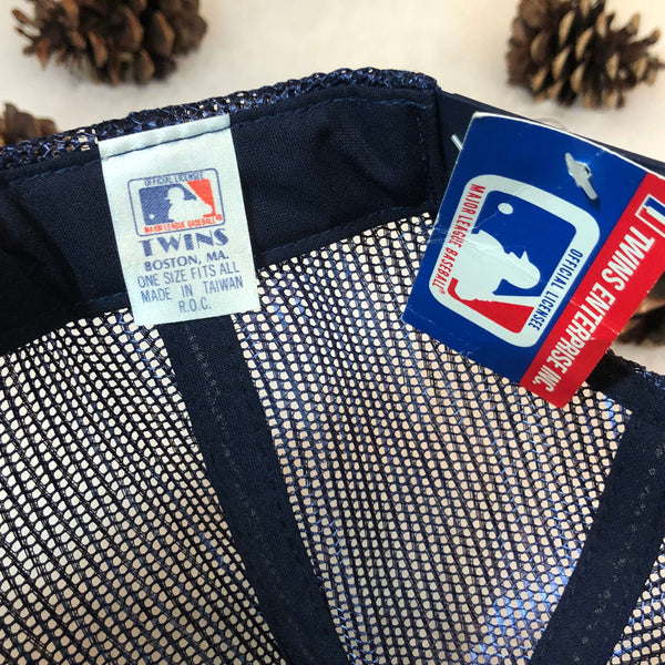 Vintage Deadstock NWT MLB Cleveland Indians Twins Enterprise Trucker Hat