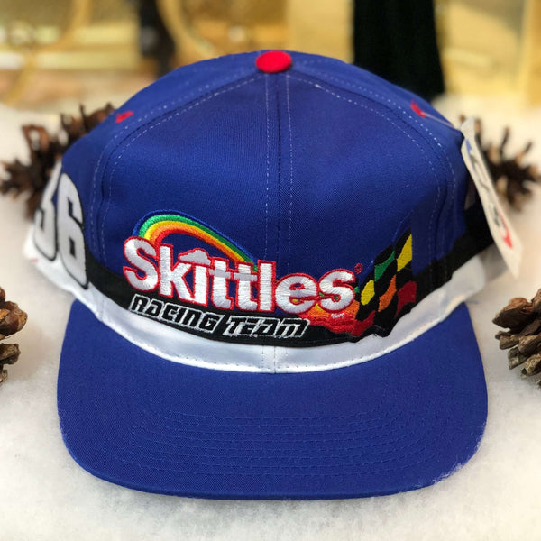 Vintage Deadstock NWT NASCAR Skittles Racing Ernie Irvan Twill Snapback Hat