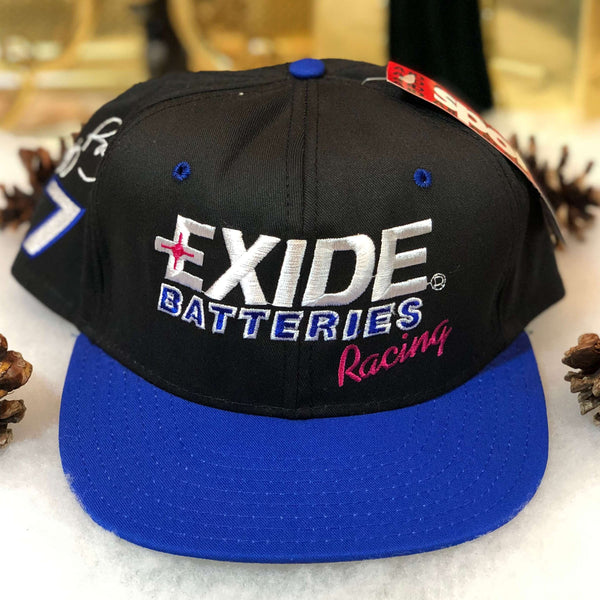 Vintage Deadstock NWT NASCAR Exide Batteries Racing Geoff Bodine Snapback Hat