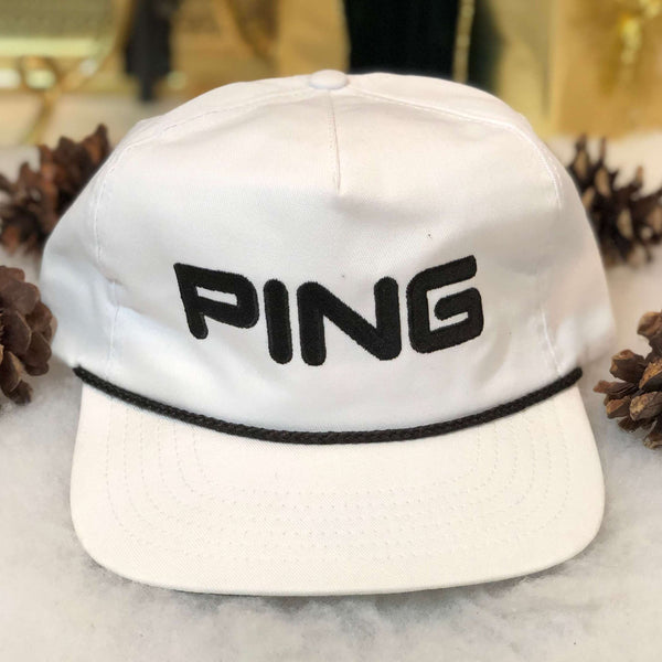 Vintage Deadstock NWOT PING Golf Twill Strapback Hat