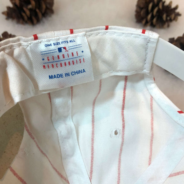 Vintage Deadstock NWT MLB Cincinnati Reds Pinstripe Universal Twill Snapback Hat