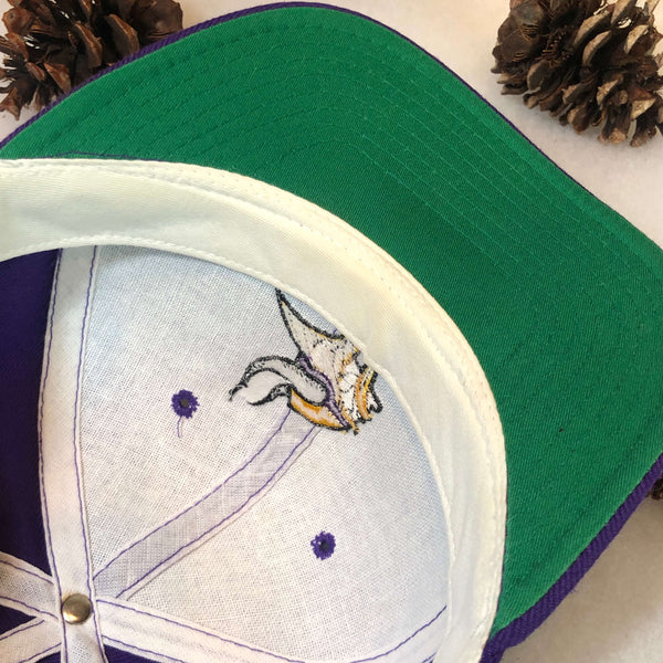 Vintage NFL Minnesota Vikings New Era Wool Snapback Hat