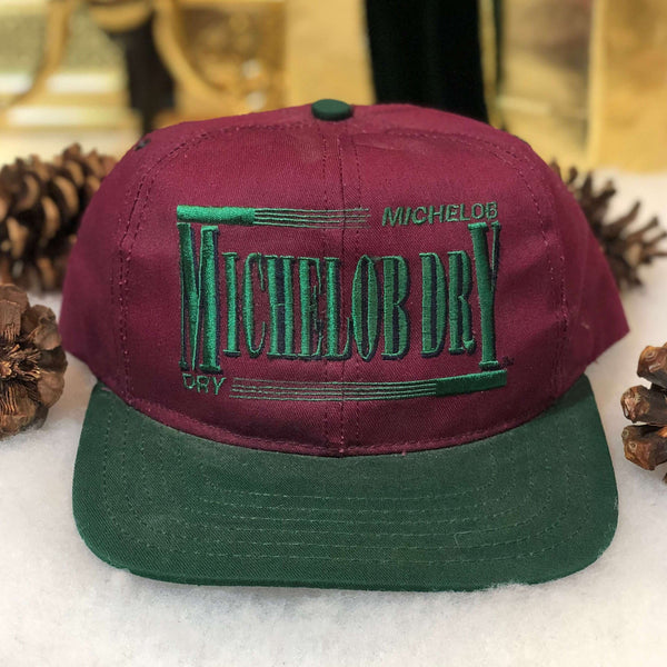 Vintage Deadstock NWT Michelob Dry Twill Snapback Hat