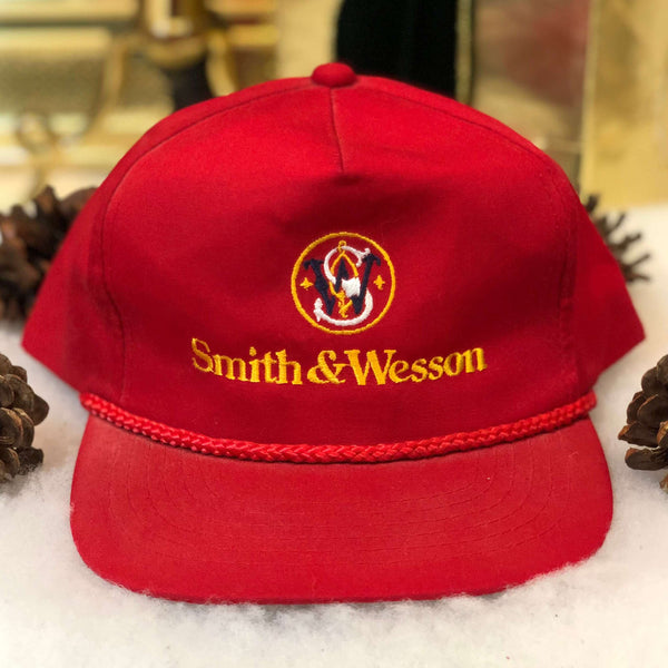 Vintage Deadstock NWOT Smith & Wesson Firearms Guns Twill Snapback Hat