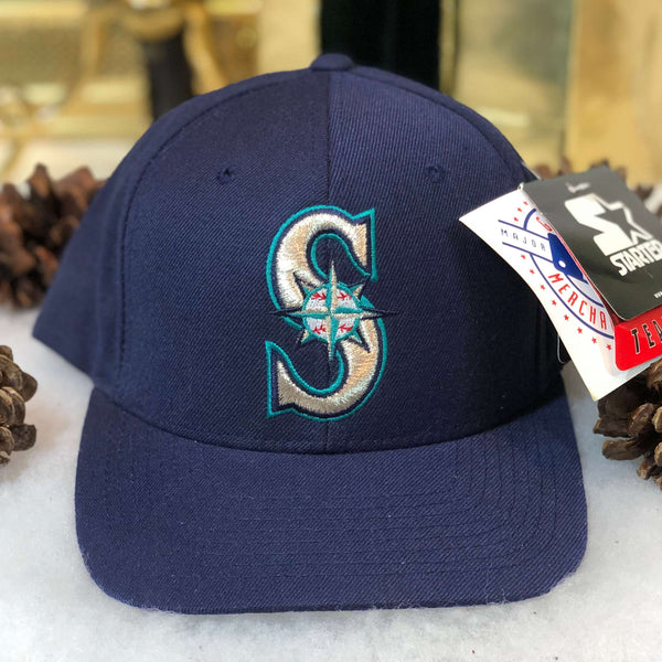 Vintage Deadstock NWT MLB Seattle Mariners Starter Wool Strapback Hat