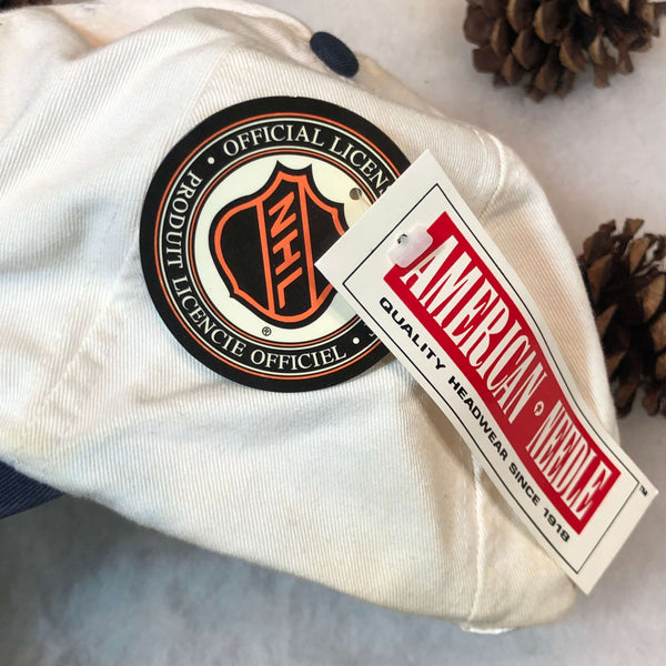 Vintage Deadstock NWT 2000-01 NHL Columbus Blue Jackets Inaugural Season Pespi American Needle Strapback Hat