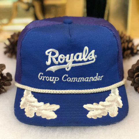 Vintage MLB Kansas City Royals Group Commander Trucker Hat