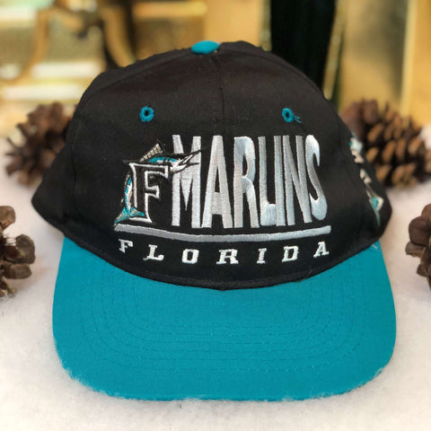 Vintage MLB Florida Marlins Drew Pearson *YOUTH* Twill Snapback Hat