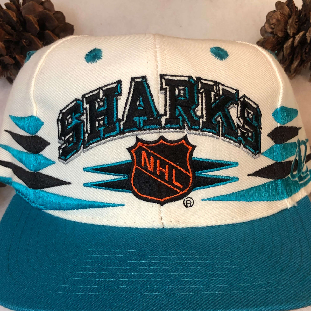 Vintage San Jose Sharks The Game NHL Wool Snapback Hat