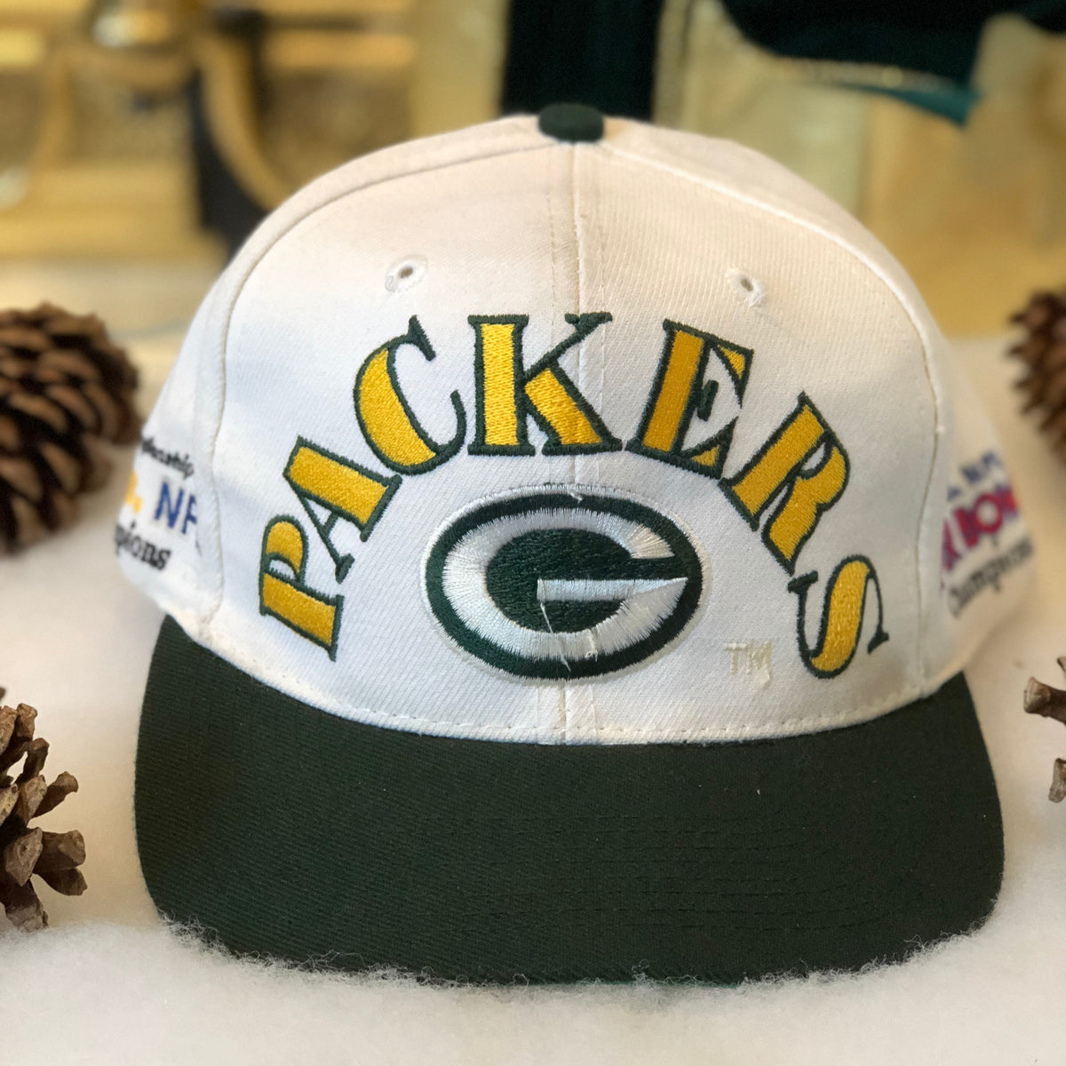 Vintage Green Bay Packers NFC Champions Strapback Hat 1997 