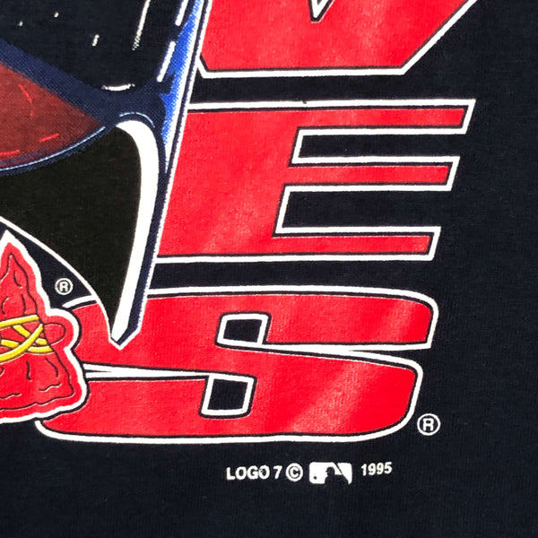 Vintage Deadstock NWT MLB Atlanta Braves Logo 7 T-Shirt (L)